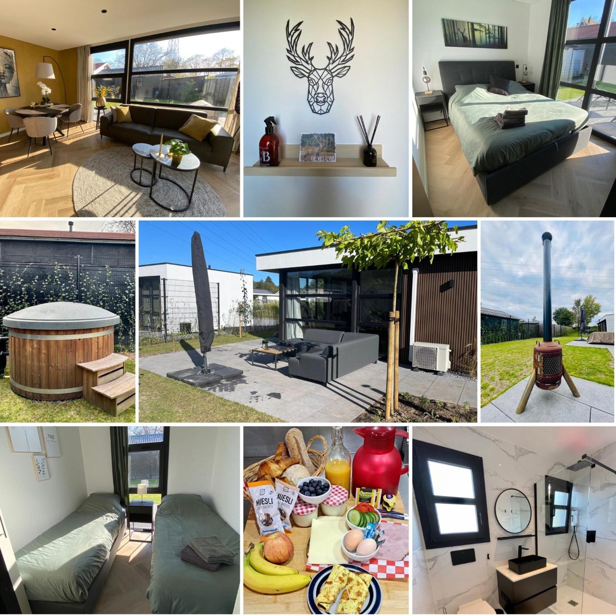 Edelhert, Moderne En Comfortabele Vakantiewoning Met Hottub! Ermelo Exterior foto